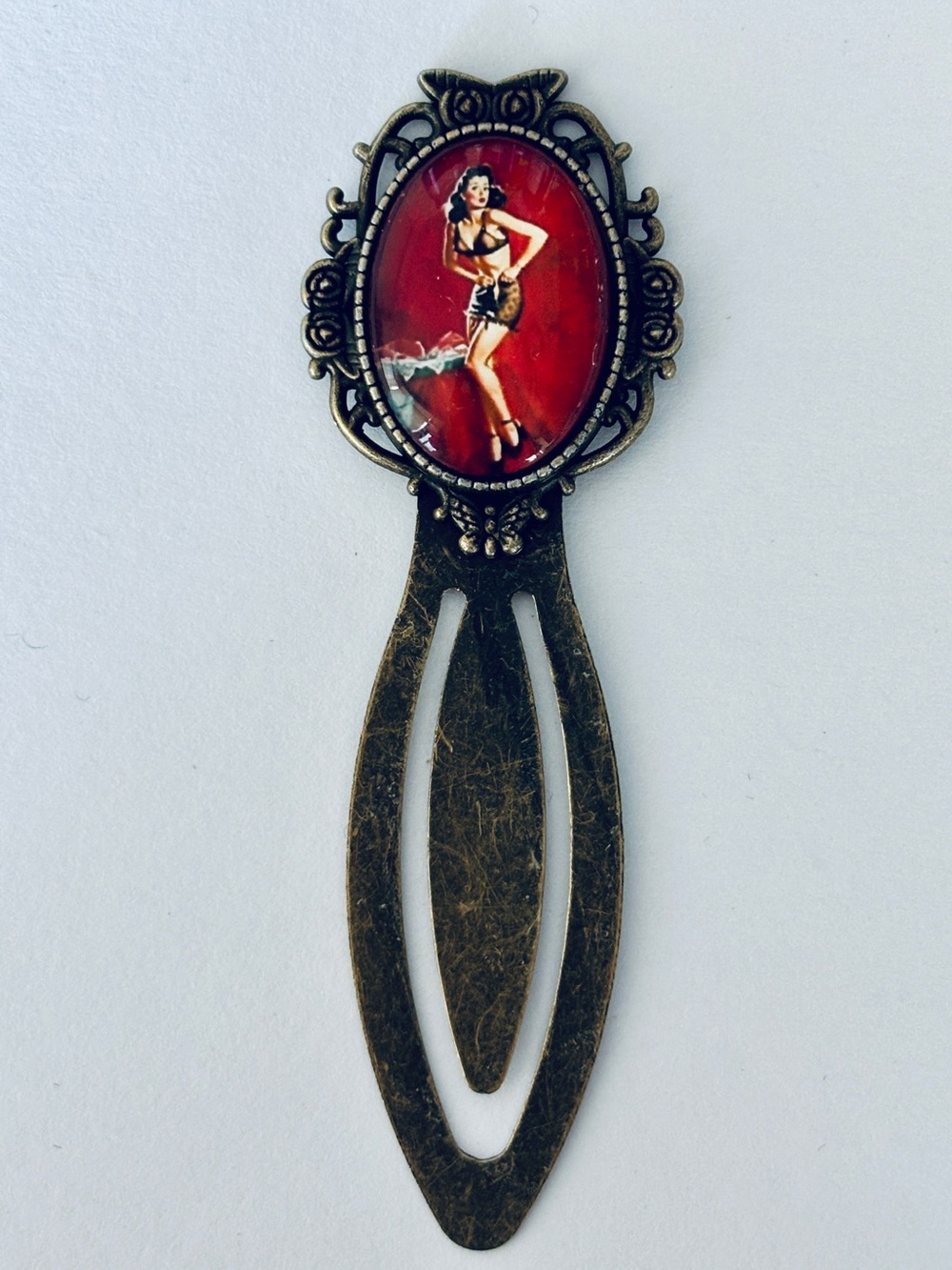 Retro Pinup Metal Bookmark, NWT